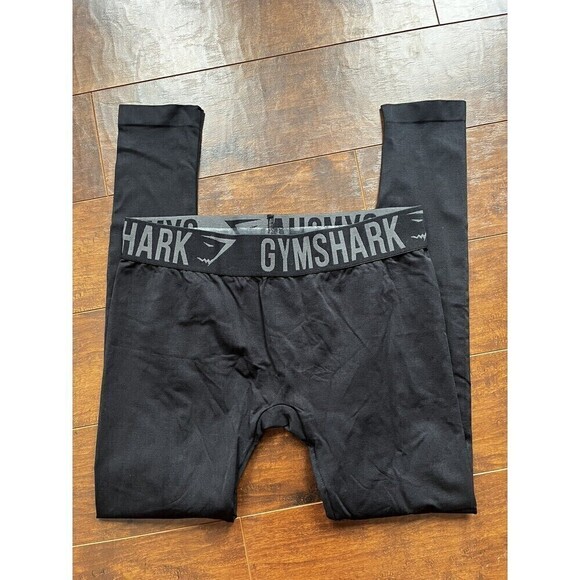 Gymshark Seamless Legging Black Logo Waist Band Read Below - Picture 1 of 3